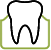 Icon of tooth in gums